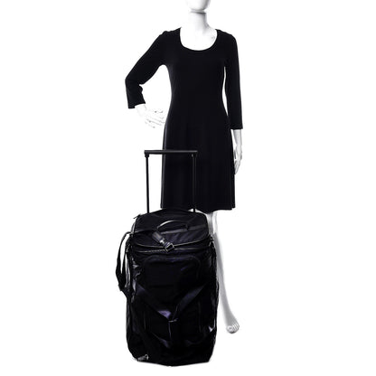 Prada Tessuto Nylon Saffiano Rolling Duffle Black 2 of 18