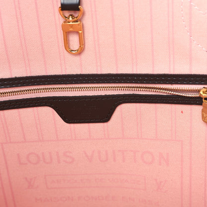Louis Vuitton Damier Ebene Neo Neverfull MM Rose Ballerine 7 of 13