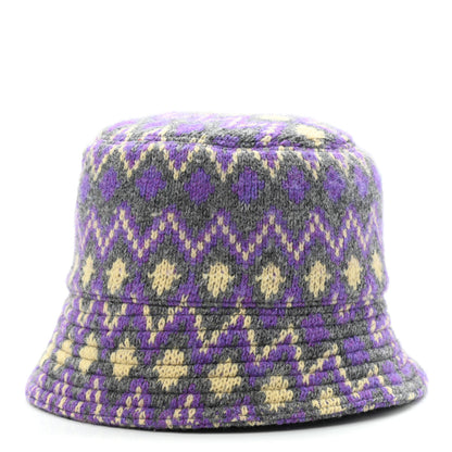 Prada Shetland Chevron Racing Logo Womens Bucket Hat S Grigio 1 of 8