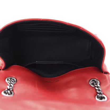 Saint Laurent Lambskin Patchwork Monogram Small Jamie Red 5 of 11