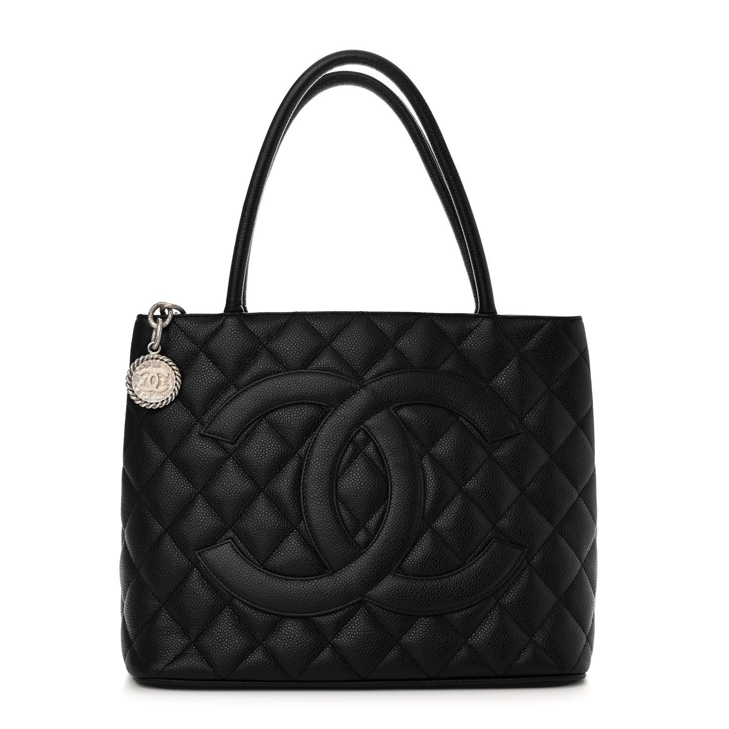 Chanel Caviar Quilted Medallion Tote Black 1 of 11