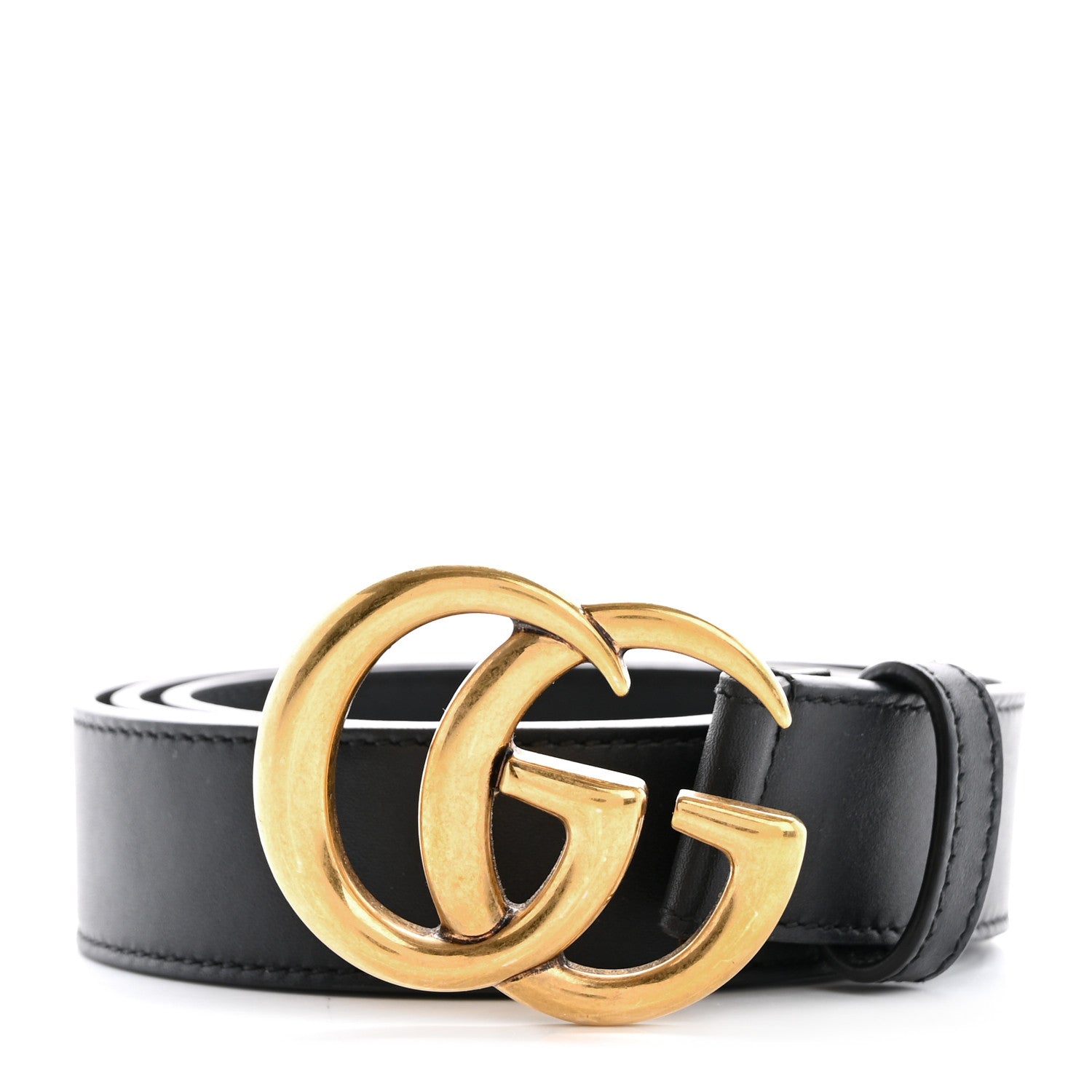Gucci Calfskin Double G 30mm Belt 85 34 Black 1 of 6