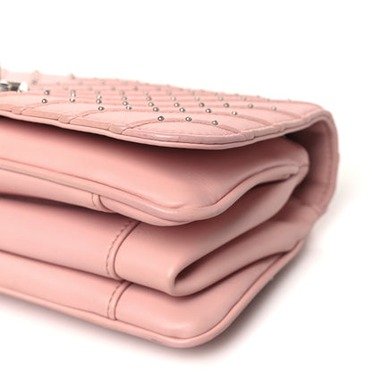 Chanel Calfskin Studded Chevron Quilted Flap Pink 10 of 10