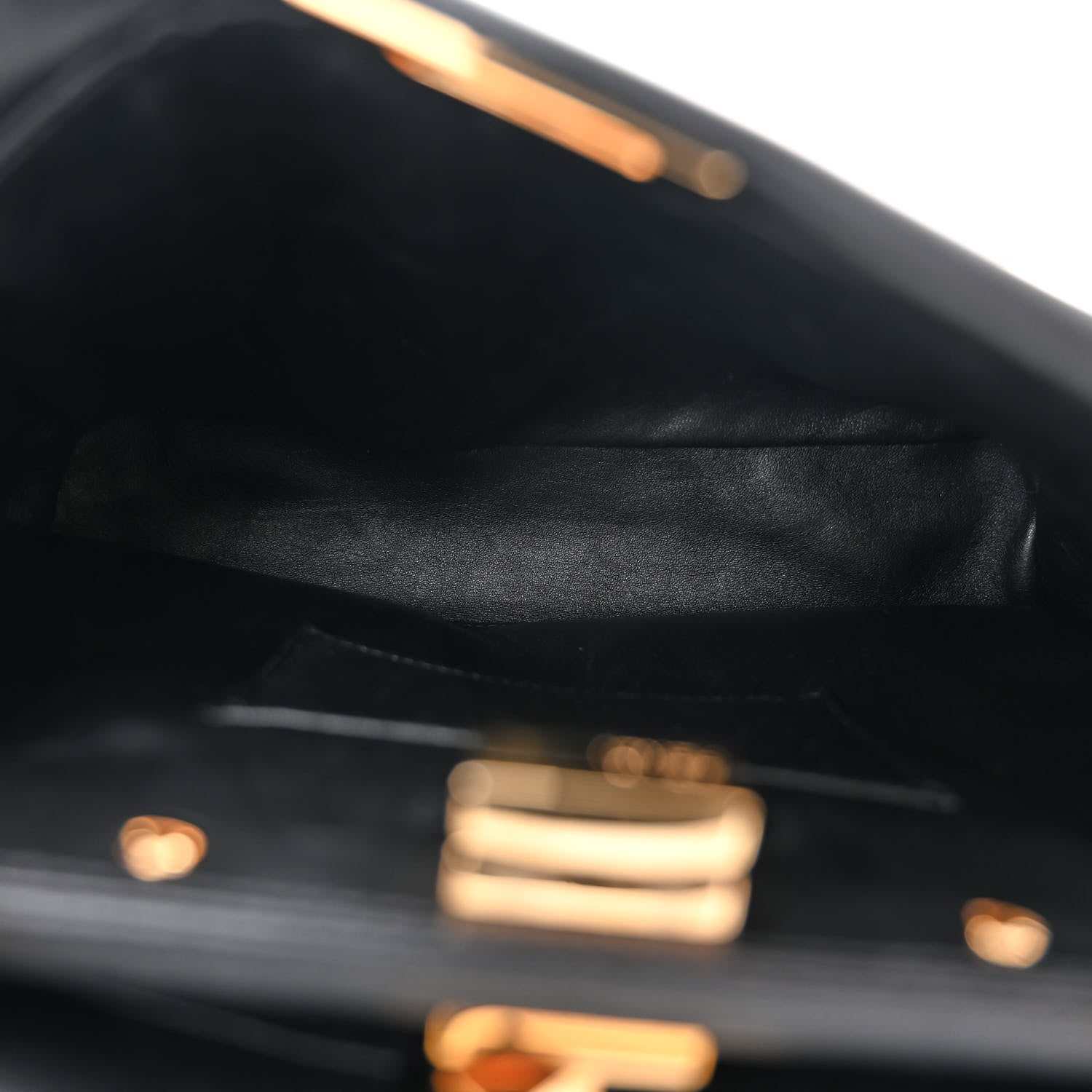 Fendi Nappa Mini Peekaboo Iconic Satchel Black 6 of 11