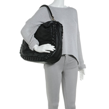 Saint Laurent Leather Large Roady Covered Chain Hobo Black 2 of 8