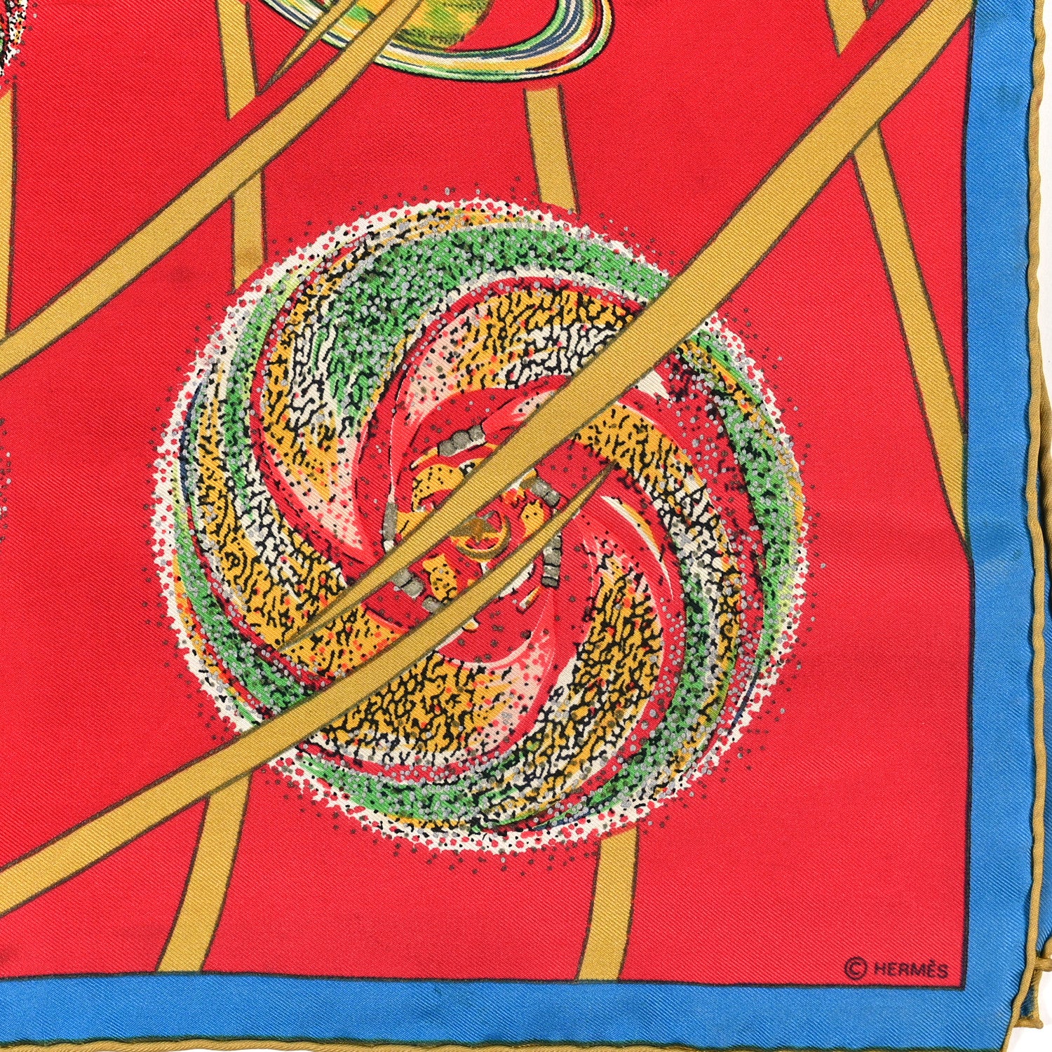 Hermes Silk Les Feux de L'Espace Scarf 90 4 of 4