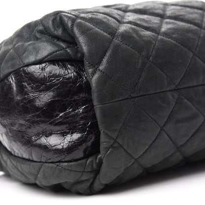 Chanel Iridescent Calfskin Quilted Coco Daily Dark Grey 6 of 11
