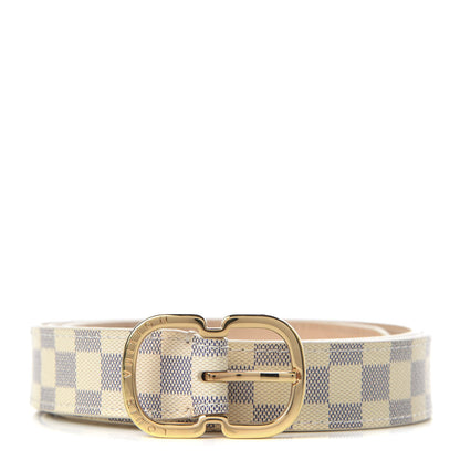 Louis Vuitton Damier Azur 25mm Mini Belt 85 34 1 of 7