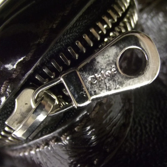 Chloe Crinkled Patent Betty Shoulder Bag Brown 14 of 14