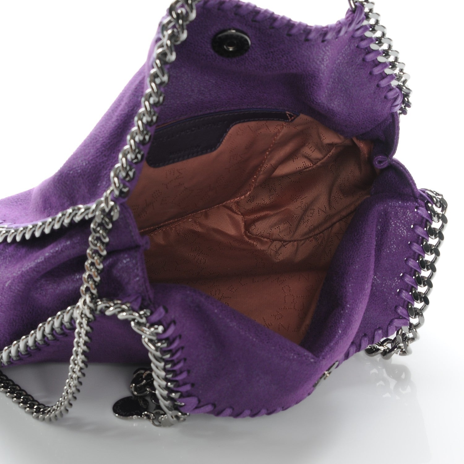 Stella McCartney Shaggy Deer Mini Falabella Tote Bright Purple 5 of 6