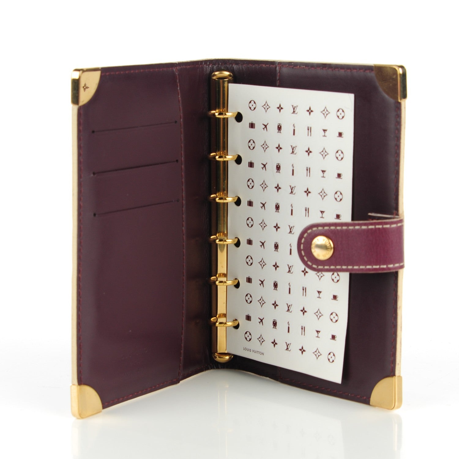 Louis Vuitton Suhali Small Ring Agenda Prune 5 of 8