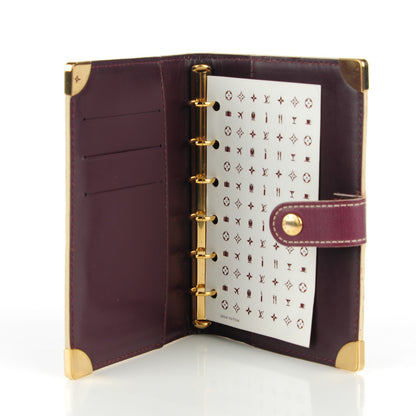 Louis Vuitton Suhali Small Ring Agenda Prune 5 of 8