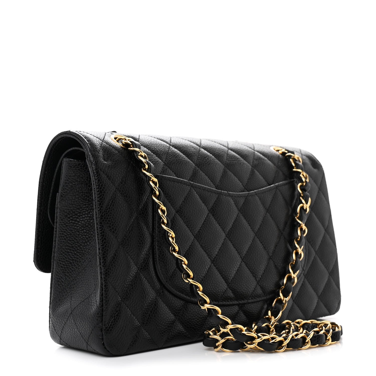 Chanel Caviar Quilted Medium Double Flap Black 3 of 11