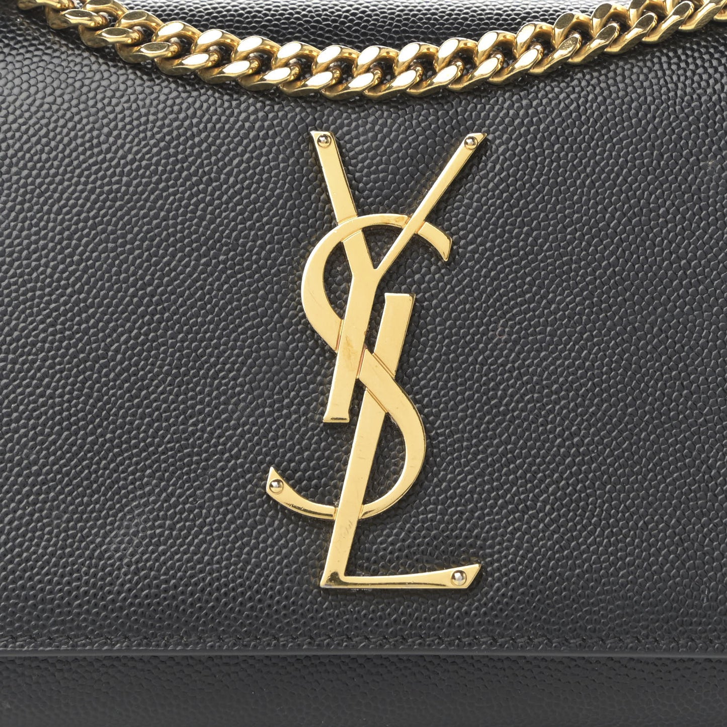 Grain De Poudre Small Monogram Kate Satchel Black