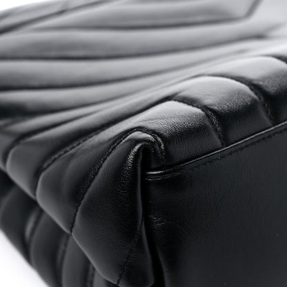 Saint Laurent Calfskin Y Quilted Monogram Medium Loulou Chain Satchel Black 10 of 18