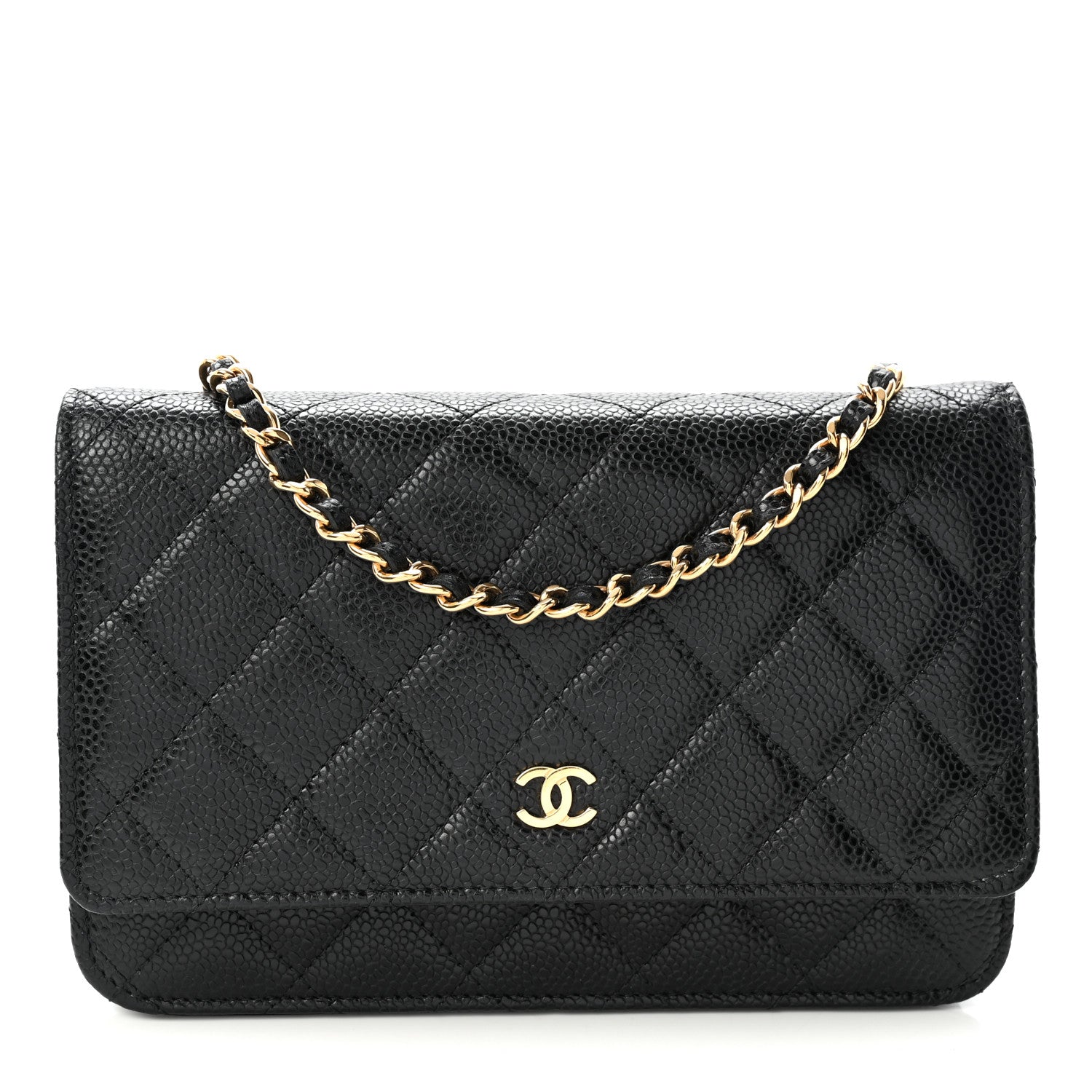 Chanel Caviar Quilted Wallet On Chain WOC Black 1 of 11
