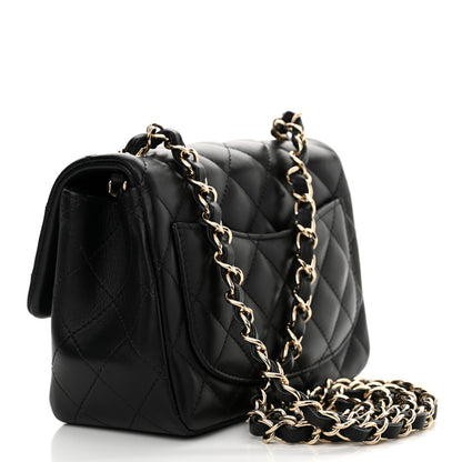 Chanel Lambskin Quilted Mini Square Flap Black 3 of 11