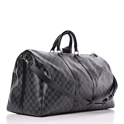 Louis Vuitton Damier Graphite Keepall Bandouliere 55 3 of 14