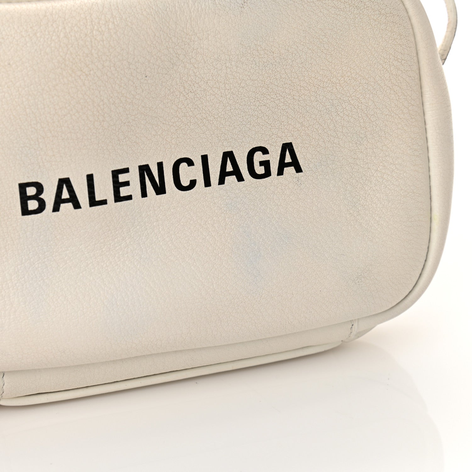 Balenciaga Calfskin Logo XS Everyday Camera Bag White 10 of 11