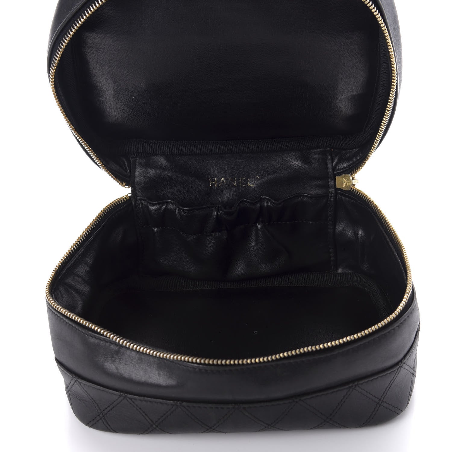 Chanel Lambskin Vanity Cosmetic Case Black 5 of 8