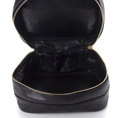 Chanel Lambskin Vanity Cosmetic Case Black 5 of 8
