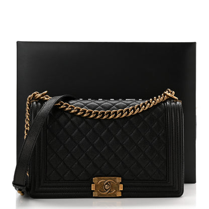 Chanel Caviar Quilted New Medium Boy Flap Black 10 of 10