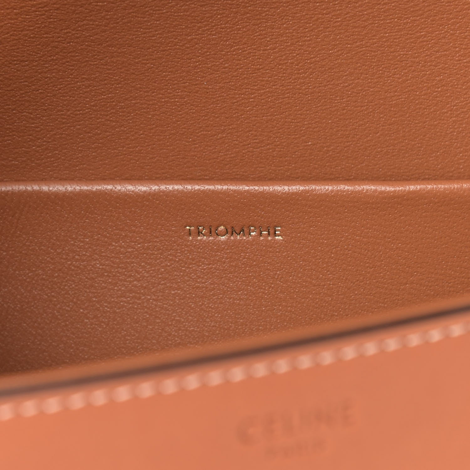 Celine Natural Calfskin Triomphe Shoulder Bag Tan 7 of 12