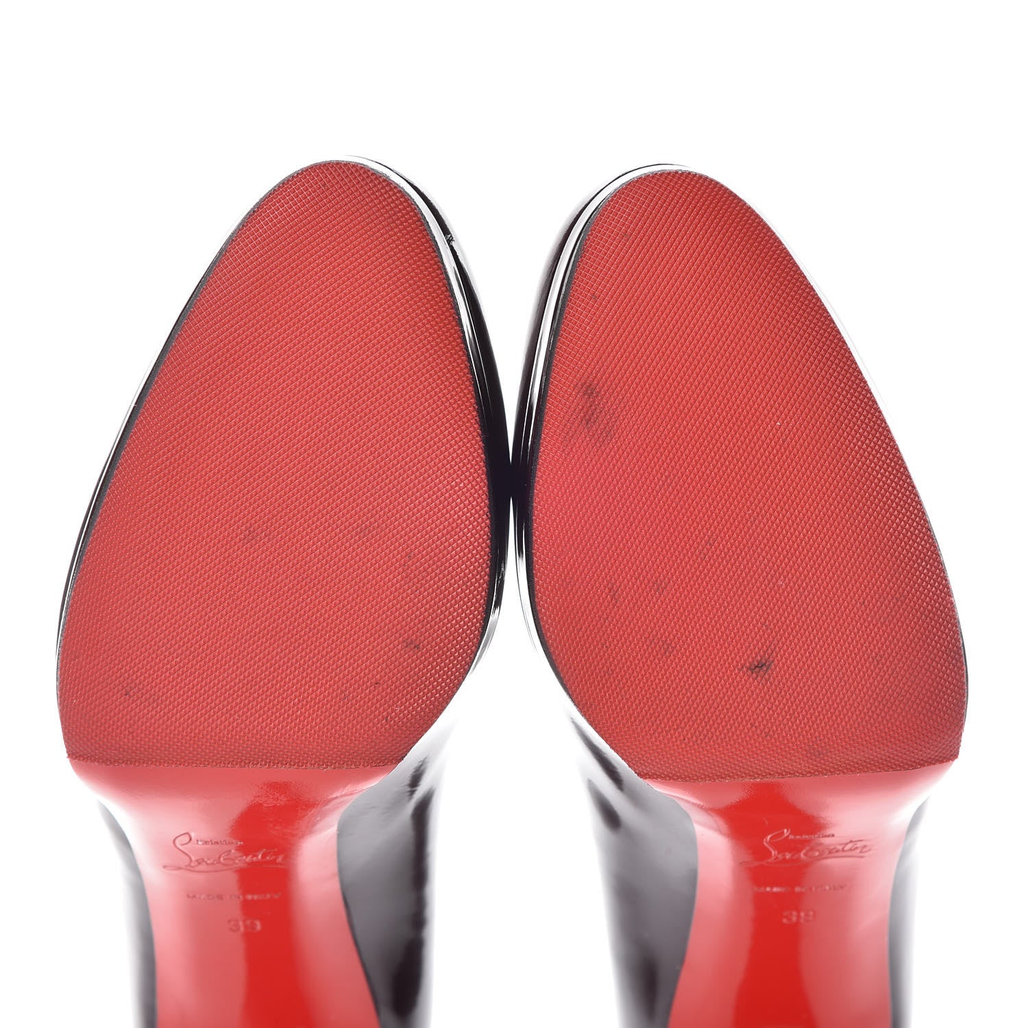 Christian Louboutin Patent New Simple 100 Pumps 39 Burgundy 10 of 10