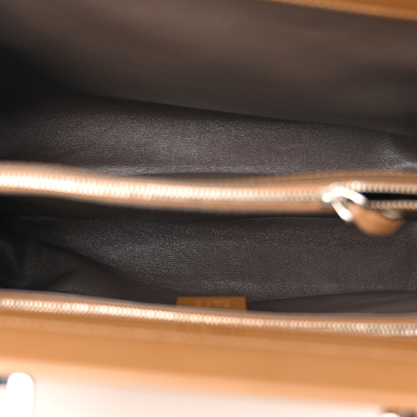 Smooth Calfskin Medium Zumi Top Handle Bag Friky Taupe