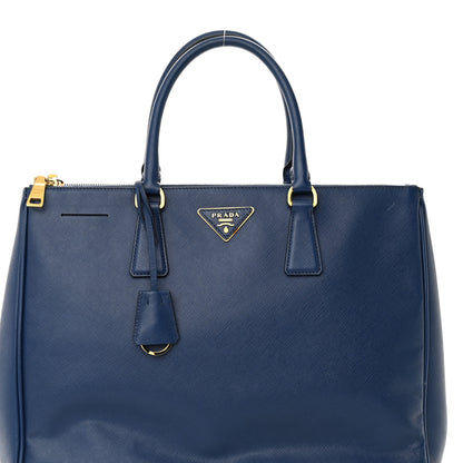 Prada Saffiano Large Galleria Double Zip Tote Bluette 7 of 15
