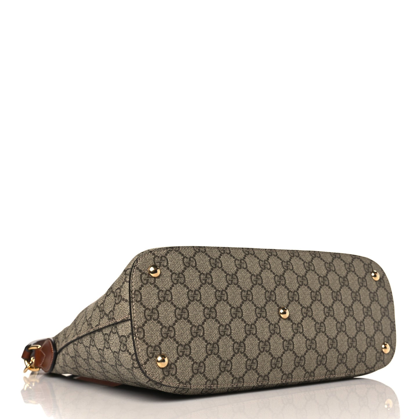 GG Supreme Monogram Linea A Hobo Brown