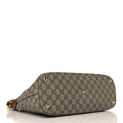 Gucci GG Supreme Monogram Linea A Hobo Brown 5 of 10