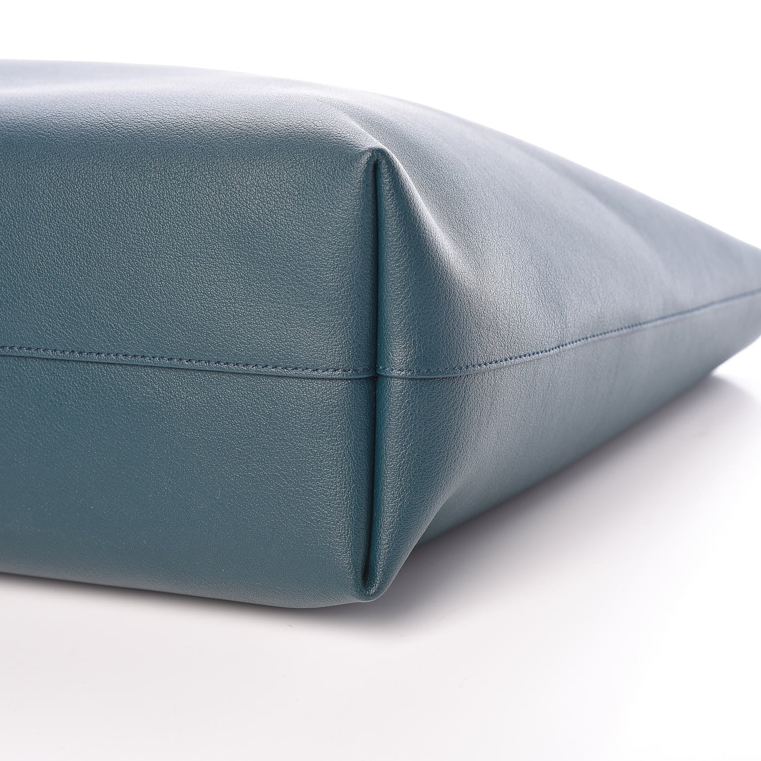 Saint Laurent Calfskin Large Shopping Tote Dark Turquoise 11 of 11