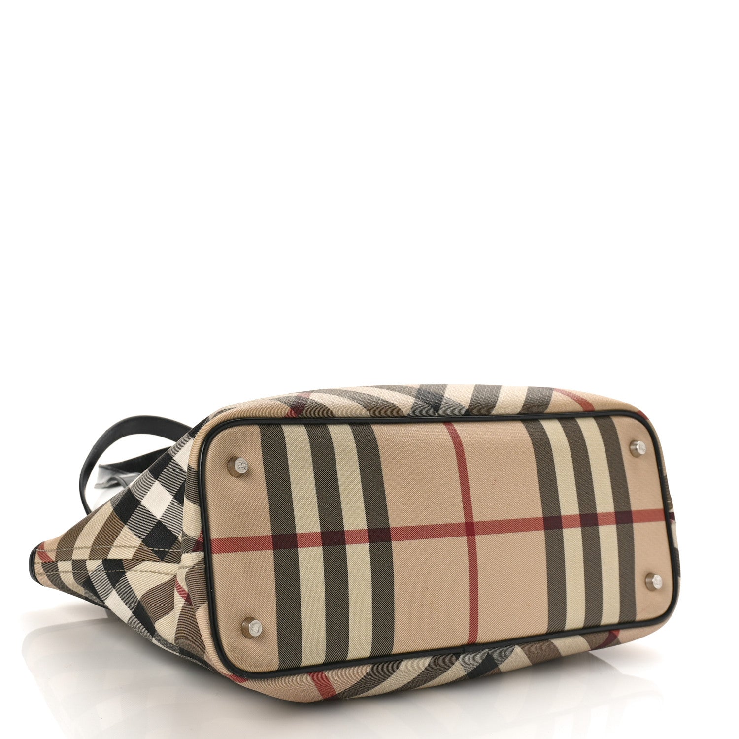 Burberry Supernova Check Small Nickie Tote Black 4 of 9