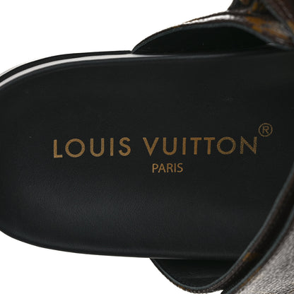 Louis Vuitton Monogram Bom Dia Mule Sandals 39 Black 7 of 8