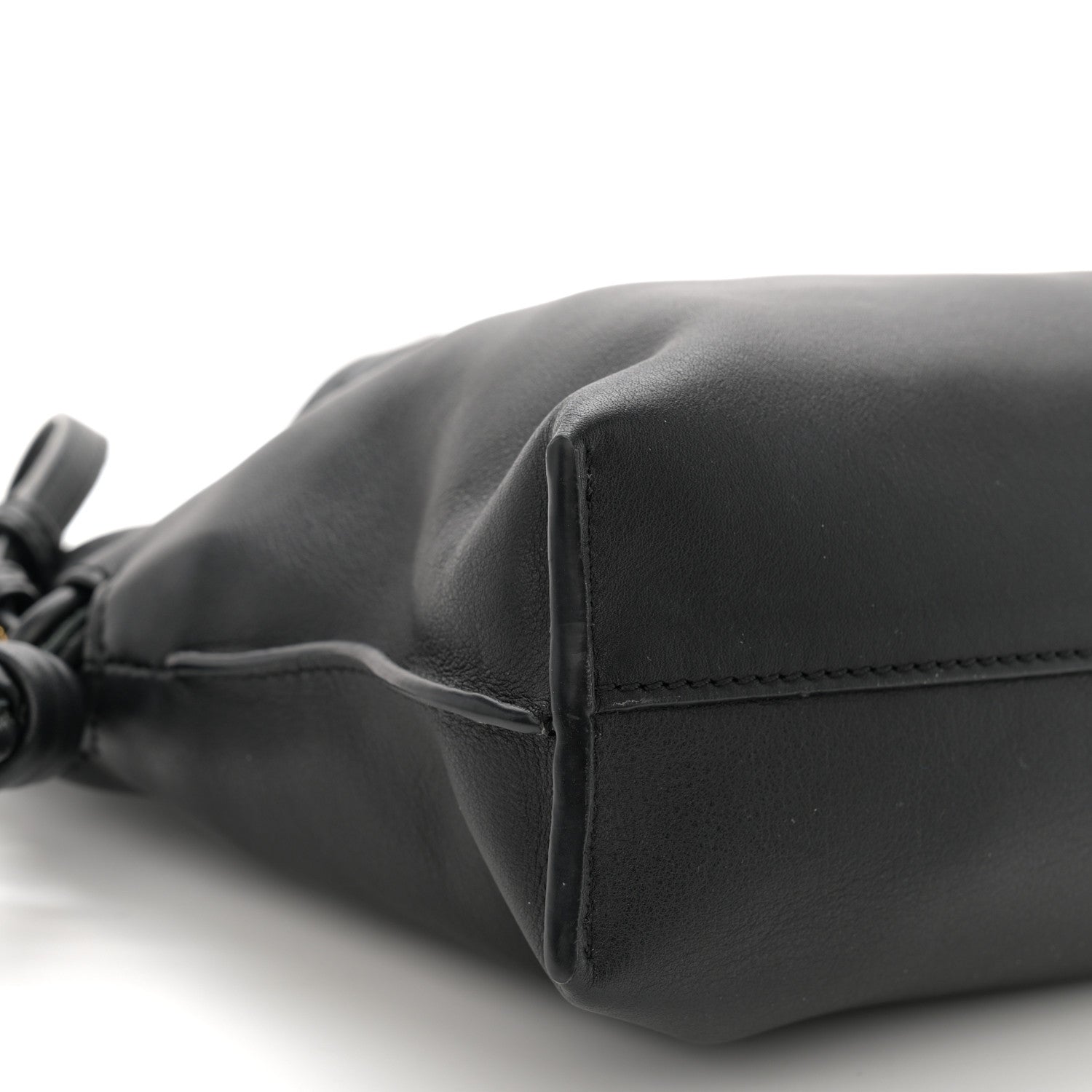 Loewe Calfskin Mini Flamenco Knot Clutch Black 8 of 10