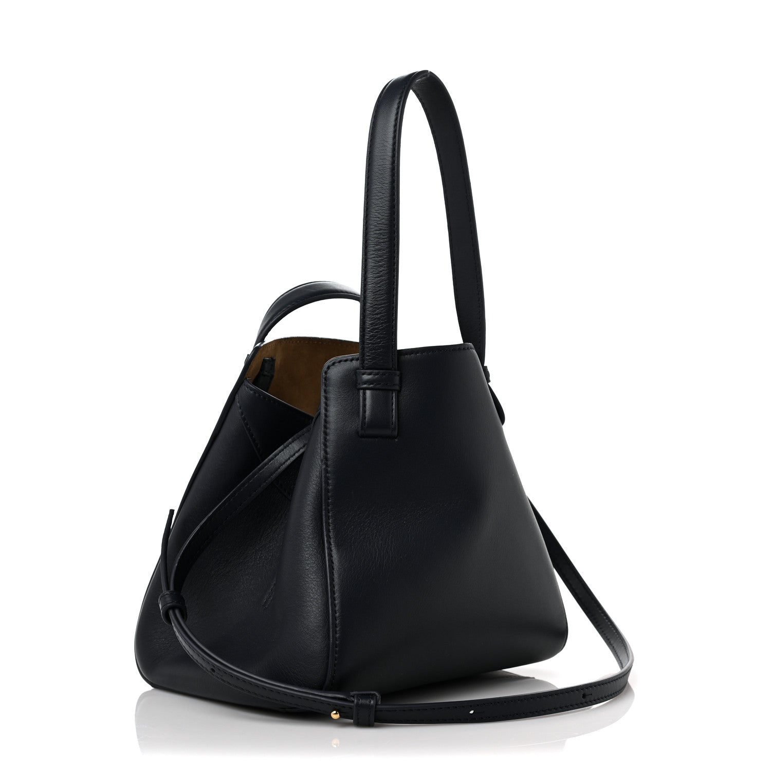 Loewe Calfskin Small Hammock Nugget Shoulder Bag Navy 2 of 7