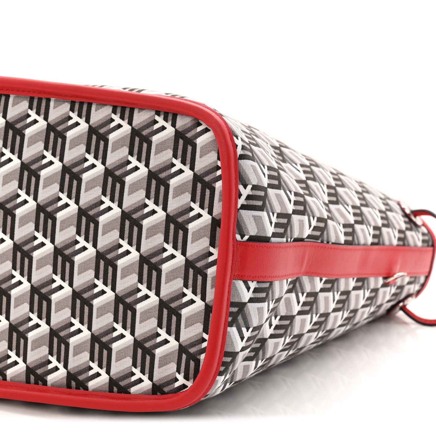 Visetos Medium Liz Reversible Shopper Tote Candy Red