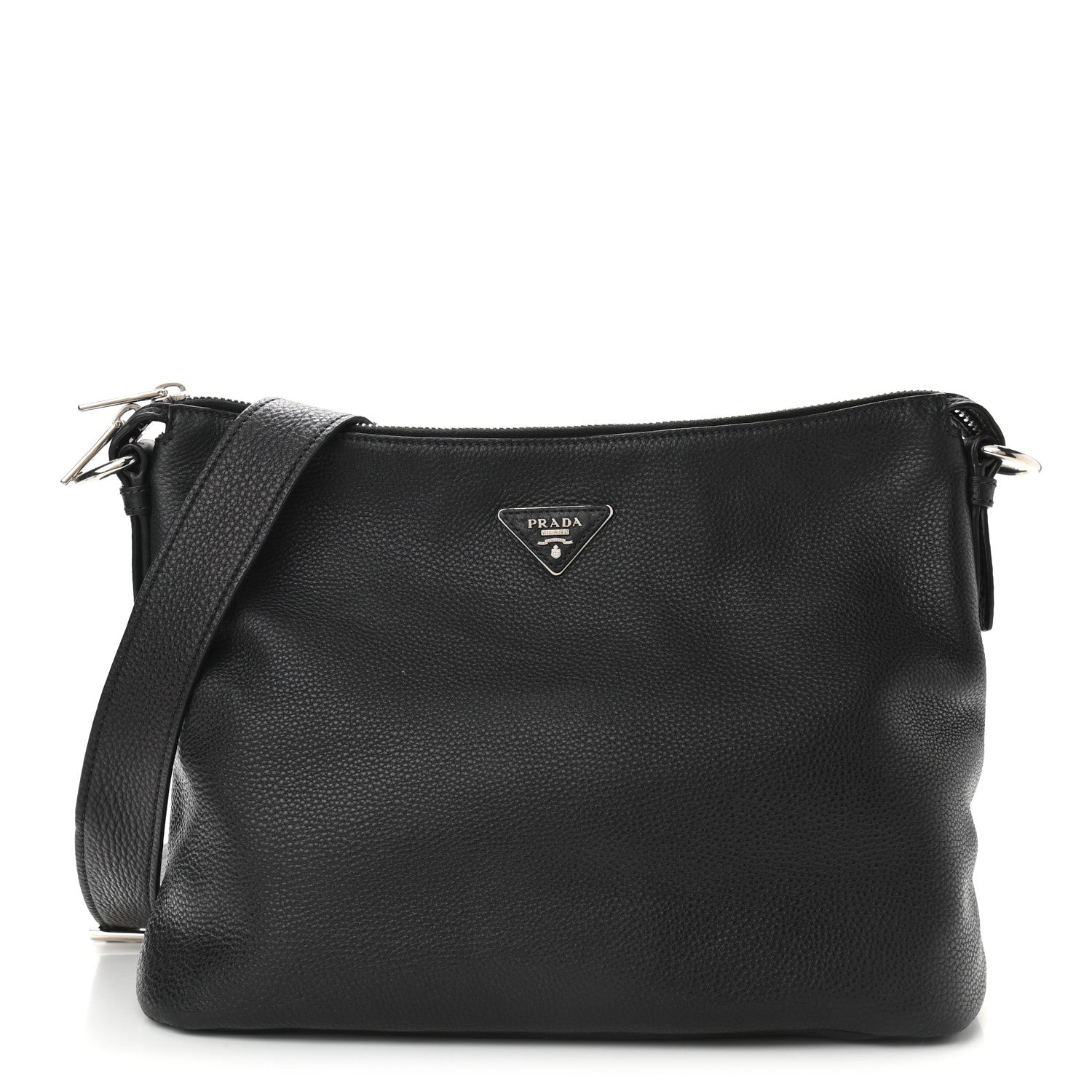 Prada Vitello Daino Hobo Black 1 of 8