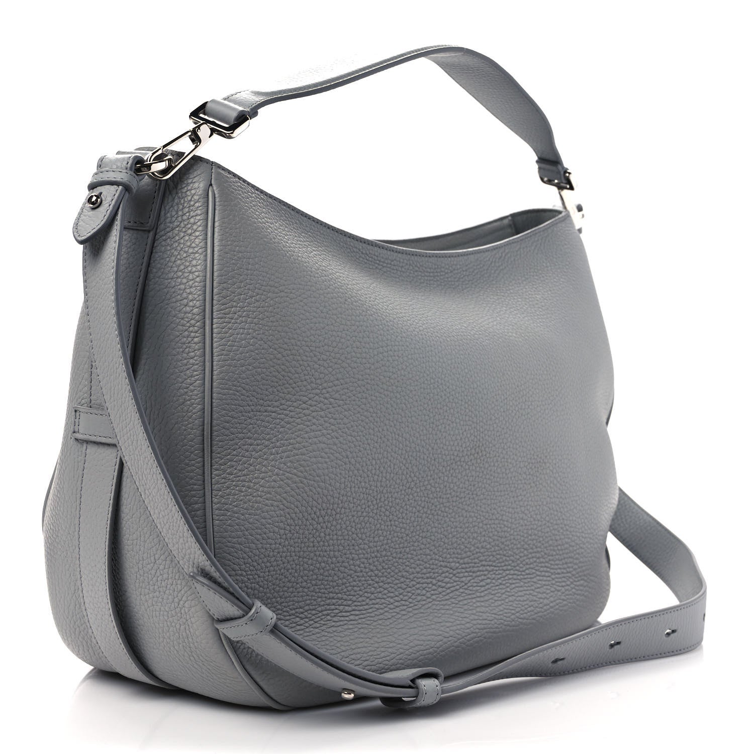Christian Dior Grained Calfskin Soft Saddle Bag Grey 3 of 11