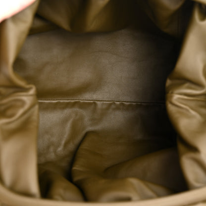 Bottega Veneta Smooth Butter Calf The Pouch Oversized Clutch Kaki Fondent 5 of 10