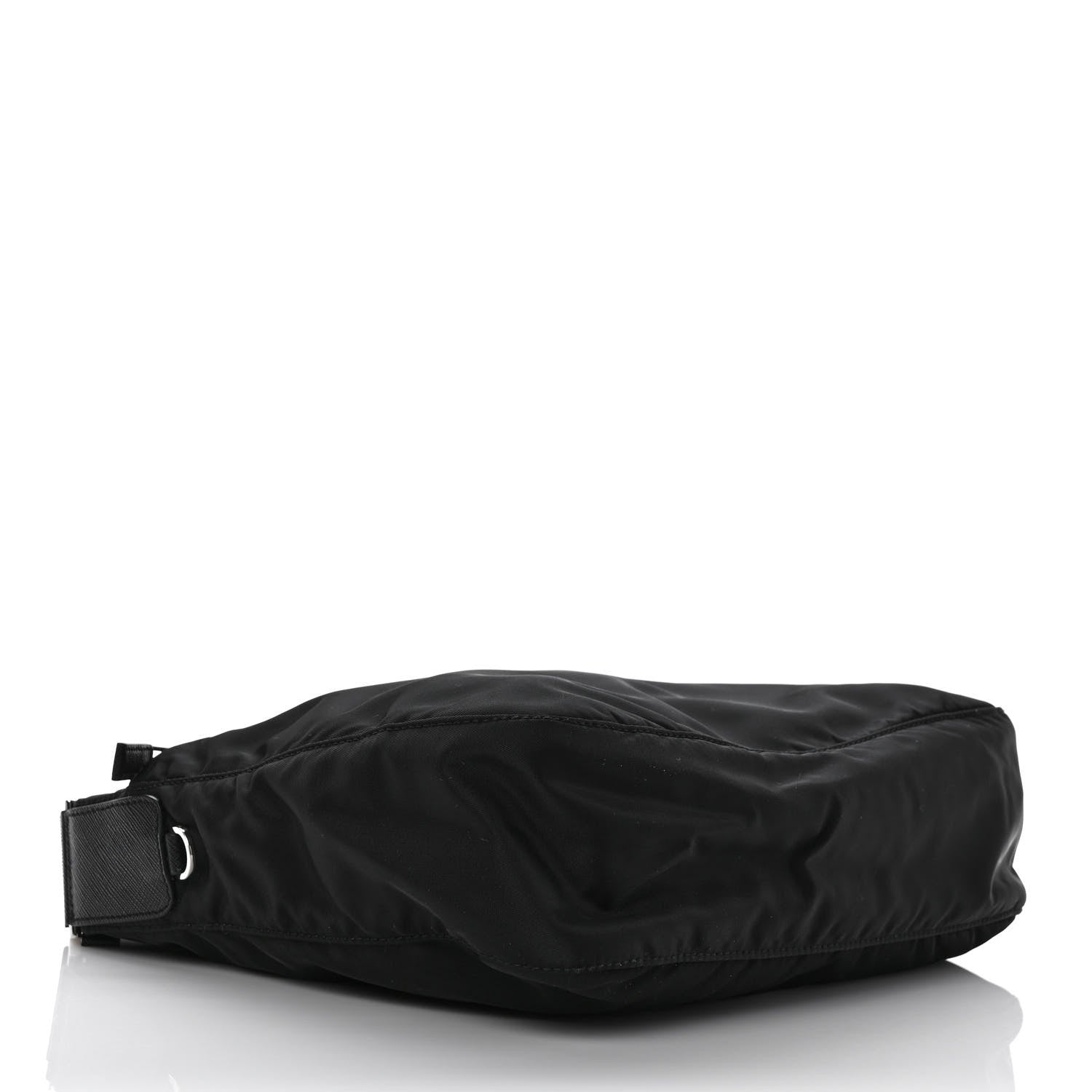 Prada Re-Nylon Vela Saffiano Pocket Double Zip Messenger Bag Black 3 of 9