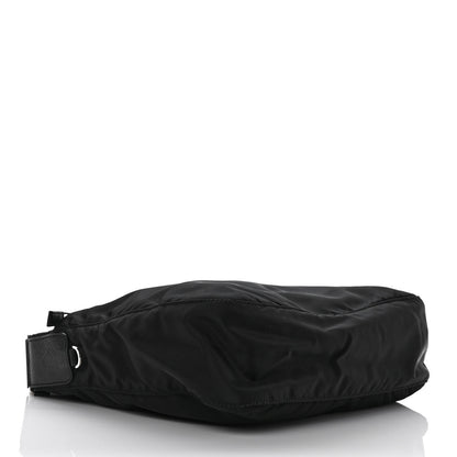 Prada Re-Nylon Vela Saffiano Pocket Double Zip Messenger Bag Black 3 of 9