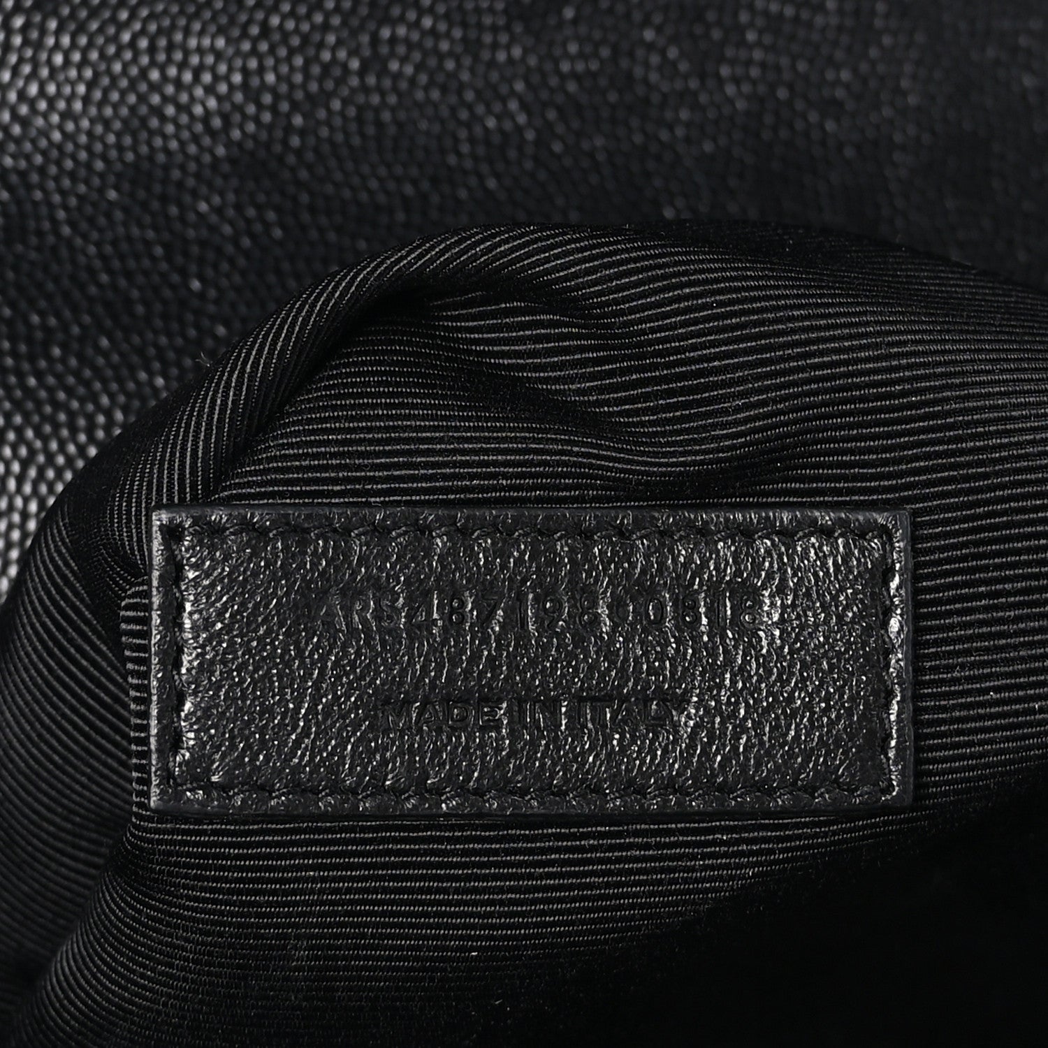 Saint Laurent Grain De Poudre Textured Mixed Matelasse Large Triquilt Monogram Satchel Black 7 of 10