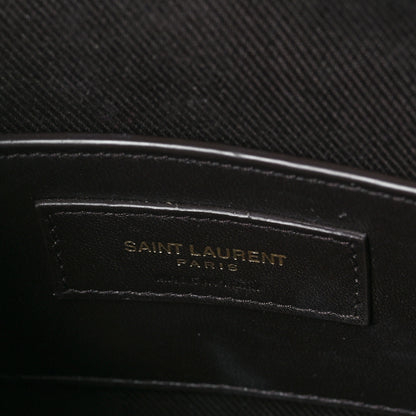 Saint Laurent Canvas Smooth Calfskin Le Monogramme Coeur Crossbody Chestnut 6 of 7