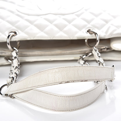 Chanel Caviar Quilted Grand Shopping Tote GST White 15 of 27