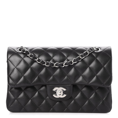 Chanel Lambskin Quilted Small Double Flap Black 1 of 9
