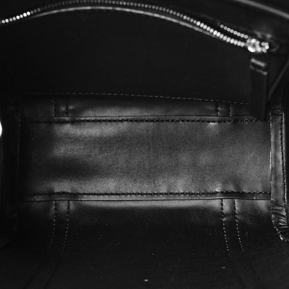 Balenciaga Shiny Calfskin Logo Crocodile Embossed XXS Everyday Tote Indigo 5 of 9