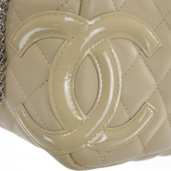 Chanel Calfskin Quilted Small Cambon Bowler Beige 8 of 12