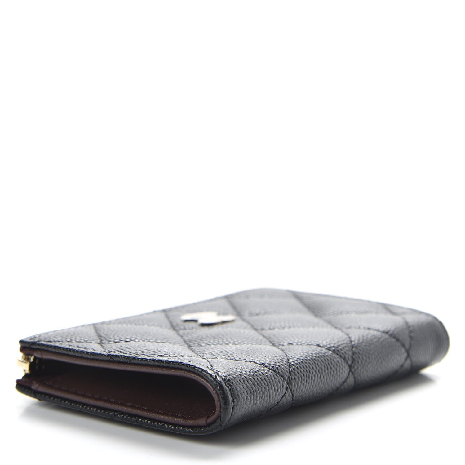 Chanel Caviar Quilted Zipped Key Holder Case Black 5 of 8